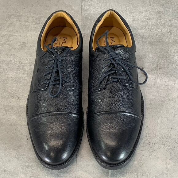 MJNY BY MARC JOSEPH Men\'s Black Leather Wellington Lace-Up Oxfords SZ 9 main image 7